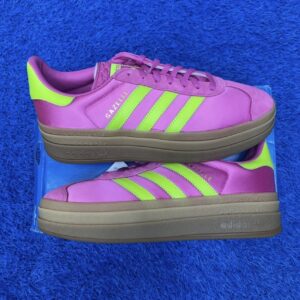 (ds) adidas gazelle bold lucid funchsia slime satin 9w