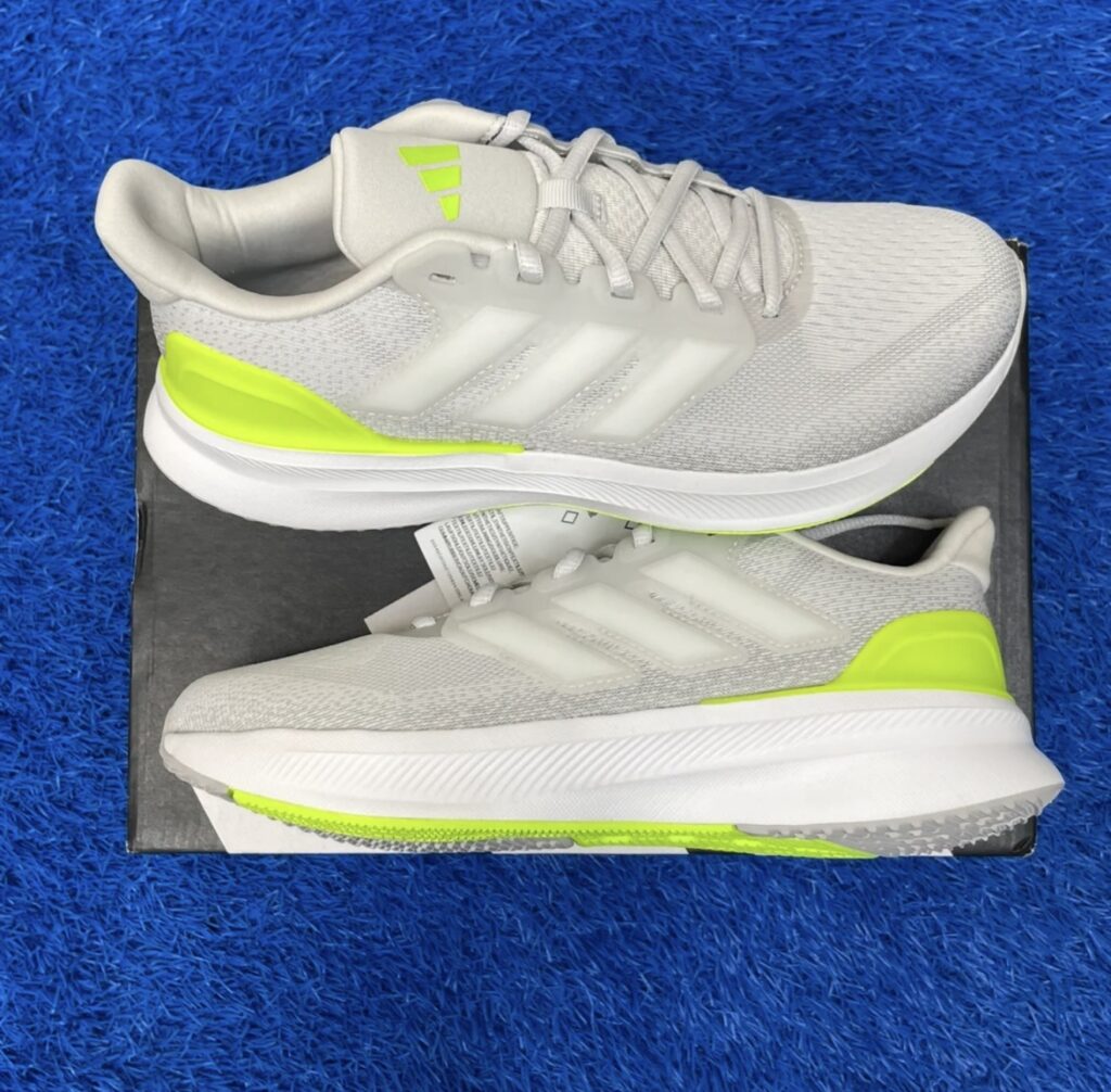 (ds) adidas ultrarun 5 cloud white/lucid yellow 6y